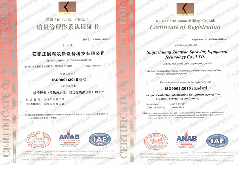 ISO9001質(zhì)量管理體系認(rèn)證